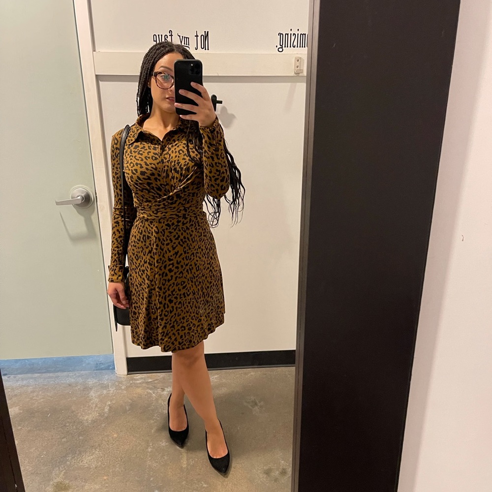 Diane Vonfurstenberg Leopard wrap dress